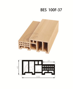 Belsonwpc hiện đại f-loại WPC khung cửa 45 độ góc cắt không thấm nước dập nổi bề mặt hoàn thiện cho nội thất khách sạn - Product Image 2