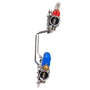 Collecteur hydronique moderne en acier inoxydable pour <span class=keywords><strong>chauffage</strong></span> par le <span class=keywords><strong>sol</strong></span> - 12 ports pour <span class=keywords><strong>chauffage</strong></span> au <span class=keywords><strong>sol</strong></span> d'appartement - Product Image 6