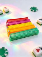 JOYLINK Support pliable en plastique pour tuiles de Mahjong, 22 pouces, avec support de téléphone pour jeu de Mahjong de table