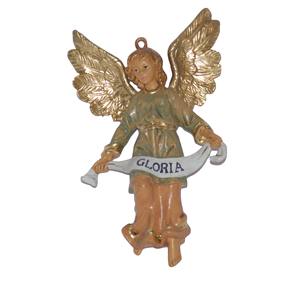 ANGEL WITH GLORIA BAND MOD LUX EN PVC EFFET BOIS H 16CM - Product Image 1