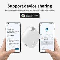 Etiqueta Inteligente Android RSH, Localizador GPS Inteligente con Función de Buscar de Google, Recargable Tipo C, Buscador de Llaves para Equipaje, Mascotas, Carteras, Bolsos, Perros