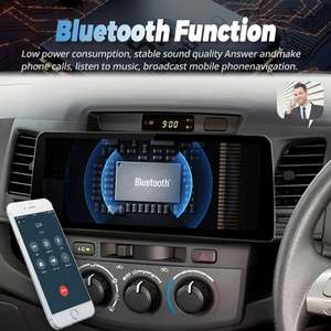 Autoradio avec écran 12,3 pouces, lecteur vidéo Android, stéréo pour Toyota Fortuner Hilux 2007 2008 2015, GPS, multimédia, Carplay, unité principale - Product Image 2