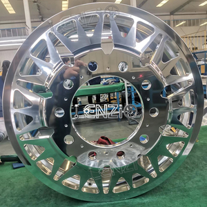 Aluminum alloy Rims 20-30 width 8.25 offset 144-168 Custom lug pattern colour Polish/black Forged dually <b>Wheels</b> - Product Image 5