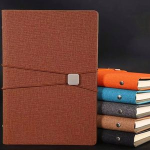 Custom Leather Pu Notebook Set <b>A5</b> Business <b>Notepad</b> Office Gift Personalized With Logo - Product Image 2