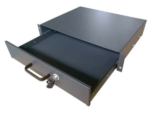 1U 2U 3U 4U Server Rack Drawer 19-inch Network Cabinet Accessories Rack Mountable Metal Drawer with Lock