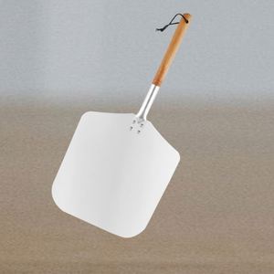 X1z Herramientas de aluminio con mango de madera para pelar, espátula, pala para pizza, cortadores y ruedas, para uso en todas las estaciones, con etiqueta colgante - Product Image 3