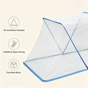 <span class=keywords><strong>Mosquitera</strong></span> <span class=keywords><strong>Plegable</strong></span> Ligera y Transpirable de Poliéster para Adultos, con Bolsa de Transporte Portátil, para Uso en Interiores y Exteriores en Verano - Product Image 4