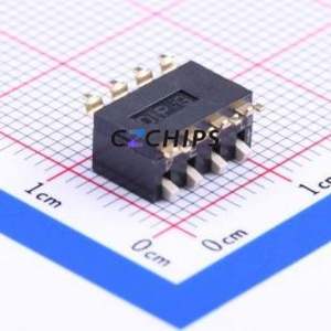 EPM-04-V-T/R DIP Switch SMD-8P,6x10.1mm Switch Piano Key Single Pole Single Throw 4 2.54mm - Product Image 2