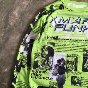 Camiseta Personalizada con Estampado Gráfico DTG, 100% Algodón, Tejido de Punto, Talla Grande, Manga Larga, Color Blanco para Hombre - Product Image 4