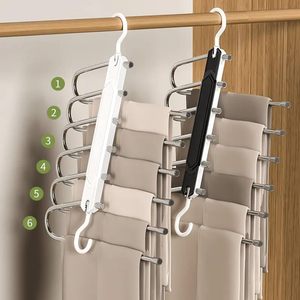 Wardrobe Clothes Hanging Multilayer Space Saving <b>Plastic</b> Laundry Closet Rack Folding Cloth Hanger - Product Image 4