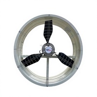 Ventilateur industriel rond HME 780 mm en fibre de verre blanc, mural, axial, avec roulement à billes, électrique 220V/380V 50Hz OEM/ODM
