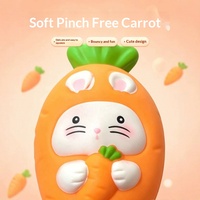 Jouet en caoutchouc souple en forme de lapin carotte, anti-stress, gadget sensoriel, cadeau pour jeunes