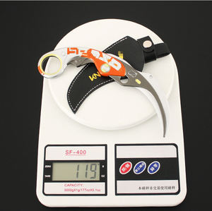 Mejor calidad juego caliente Valorant cuchillo 17Cm 3D juguete grande Velocity Karambit arma modelo manualidades juguete para regalo - Product Image 6