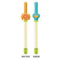 Canon à eau en plastique RS Cartoon, type extensible, pour jeux aquatiques d'été en plein air, jouets pour enfants, unisexe, vente en gros, pack cadeau