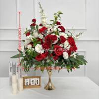 Bola de Flores Artificiales de Hortensias Verdes de Seda de 50cm, Centro de Mesa Floral para Decoración de Bodas y Fiestas, Precio Bajo de Fábrica DKB