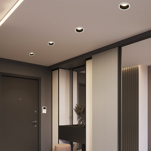 ไฟ LED ฝังฝ้าเพดาน สีขาว อะลูมิเนียม 4100K แสงขาวธรรมชาติ 120lm/W IP20 AC 220V ไฟส่องสว่างภายในอาคาร CRI90 ปรับความสว่างได้ - Product Image 4