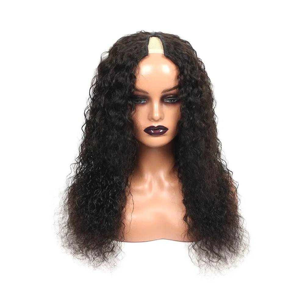180% Density V Part Water Wave Human Hair Wig 28 30 Inch Glueless V Part Wig No Leave Out Upgrade U Part Human Hair Wig