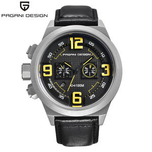Montre à quartz pour homme Pagani Design, chronographe analogique, étanche 100 m, bracelet en acier inoxydable, montre de sport tendance - Product Image 2