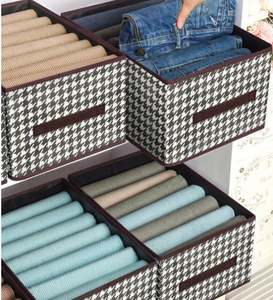 Grands paniers de rangement en tissu avec poignées, organisateurs de placard pour la maison, cubes pour vêtements, jouets, couvertures - Product Image 2