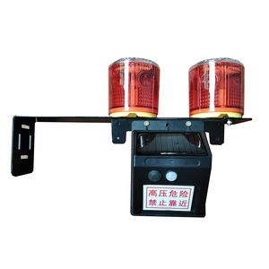 ไฟเตือนพลังงานแสงอาทิตย์แบบ LED รุ่น Dl-S6213dg ระดับ IP65 สีแดง สำหรับระบบไฟฟ้า พร้อมเสียงเตือนและระบบไล่นก - Product Image 1