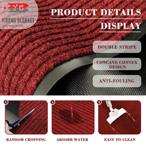 Alfombrilla antideslizante de PVC de rayas dobles de alta calidad, alfombrilla de pie para eliminación de polvo para uso doméstico y de oficina de estilo clásico - Product Image 2