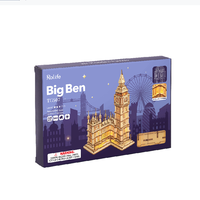 Jouets éducatifs Robotime Rolife TG507, modèle du Big Ben, kit de bricolage en bois, puzzles en bois 3D