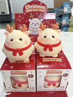 En gros, Jouet de bureau anti-stress à thème de Noël, Bonhomme de neige en TPR souple et compressible, à récupération lente, Fidget de Noël