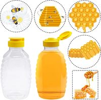 Botol Madu Plastik Tekan Terbaru Laris Manis 250ML/500ML dengan Sablon untuk Cokelat & Permen