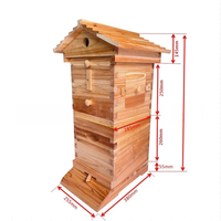 Automatischer Fließbienenstock aus Tannenholz für 7 Rähmchen – Honig direkt ab Zapfen, Bienen nicht stören, einfache Ernte, Imkereiausrüstung