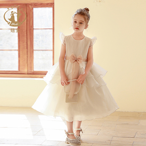 Nimble ODM marfil elegante flor niñas vestidos boda niños noche fiesta ropa princesa comunión <span class=keywords><strong>vestido</strong></span> adolescente ropa - Product Image 3