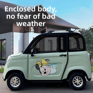 Auto Eléctrico de Alta Calidad, Mini, 2 Puertas, 4 Plazas, Nuevo, con Motor de 1000W, 40km/h, Marca LANGTUO, Volante a la Izquierda, para Uso Familiar - Product Image 2