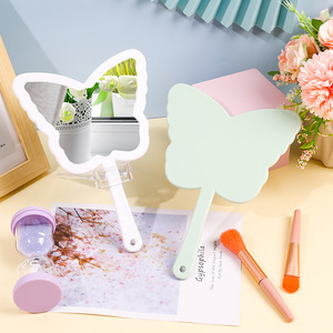 Nuovo all'ingrosso a forma di farfalla palmare <span class=keywords><strong>specchio</strong></span> per il trucco per studenti portatile HD in plastica <span class=keywords><strong>specchio</strong></span> per il trucco per ragazze piccolo <span class=keywords><strong>specchio</strong></span> - Product Image 4