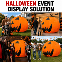 Modèle de citrouille gonflable géant personnalisé pour la promotion commerciale, les activités publiques d'Halloween, la décoration intérieure et extérieure