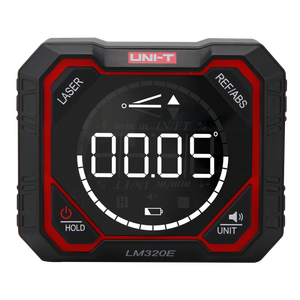 Compteur d'angle UNI-T LM320D/LM320E/LM320F avec batterie au lithium 4*90. Affichage rétroéclairé par LED MM/M IN/FT % pour instruments de mesure - Product Image 2