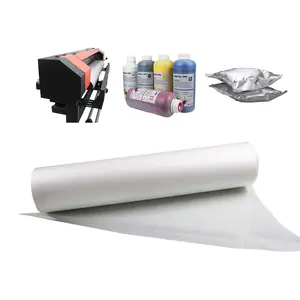 Papier de transfert thermique DTF Transparent imprimable, Film de revêtement à dégagement PET pour l'impression papier d'impression à déchirure fraîche