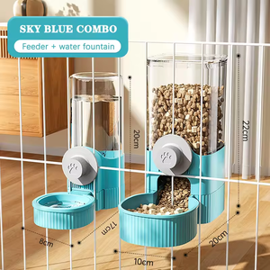 Distributeur automatique d'aliments par gravité pour animaux domestiques Cage en plastique suspendue pour chiens chats lapins chinchillas furets - Product Image 4