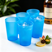Gobelets à eau froide en PP de 450 ml, Topboutique, pour la cuisine, la maison, les fêtes, l'intérieur et l'extérieur, verres à boire résistants aux bris