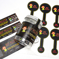 Étiquettes personnalisées en vinyle imperméable à forte adhérence pour pots de condiments, confitures, sauces, miel, aliments, rouleaux d'étiquettes pour emballages et conteneurs
