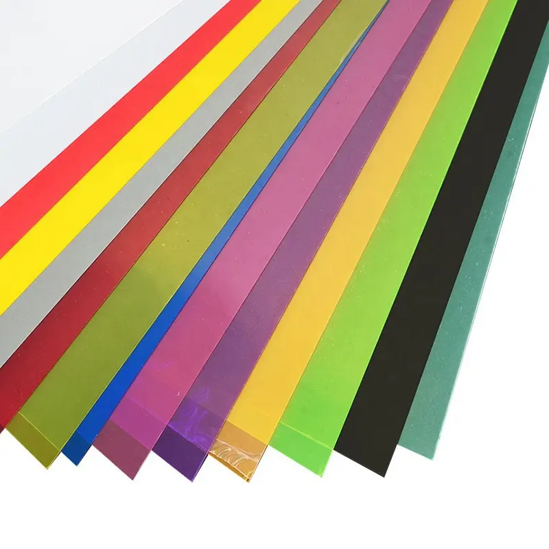 Matériau Transparent PVC personnalisé feuille de plastique PET rouleau de caoutchouc souple couleur Film de ponçage feuille translucide