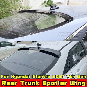 Pour Hyundai Elantra 2021 7ème Génération Aileron de coffre arrière Aileron de toit arrière Kit carrosserie Accessoires auto - Product Image 3