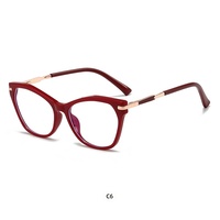 Monturas de Gafas de Moda Cat-eye TR90 Exclusivas, Listas para Enviar, Monturas Premium con Bloqueo de Luz Azul