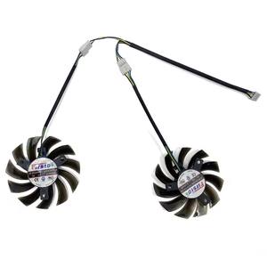 Ventilador de tarjeta de vídeo de 75MM FD7010H12S 4PIN 12V para ASUS R7 260X <span class=keywords><strong>GTX</strong></span> 1050Ti 660 <span class=keywords><strong>760</strong></span> 750Ti ventilador de refrigeración de repuesto para tarjeta gráfica - Product Image 2