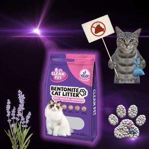Litière pour chats en bentonite premium super absorbante et sans poussière, 10 kg, Sodium Clumping Arena Para Gatos - Product Image 1