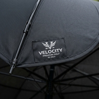 Parapluie de golf de luxe en fibre de verre, semi-automatique, noir discret, coupe-vent, 30 pouces, avec logo personnalisé, accessoire de marque pour chaussures