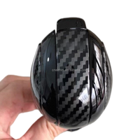 Pommeau de levier de vitesses automatique de haute qualité en fibre de carbone noir piano pour Volkswagen, compatible avec les plateformes PQ et MQB.