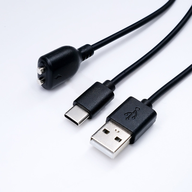 Magnetic Charging Cable for Pet Dog Anti-Barking Collar with USB-A and Type-C Connectors Charging & Data Transfer
