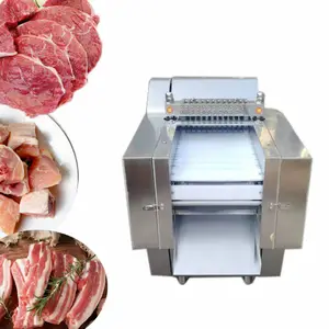 Beautiful appearance frozen meat stripping and slicing machine meat cube machine frozen bone saw chicken beef meat cutting