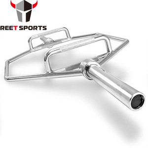 Chrome <span class=keywords><strong>Hex</strong></span> Trap <span class=keywords><strong>Bar</strong></span> với <span class=keywords><strong>combo</strong></span> Grips cho phòng tập thể dục thể Dục Đào Tạo - Product Image 2