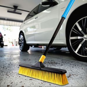 Brosse de nettoyage commerciale extérieure robuste Maxfree à poils durs en plastique pour terrasses, garages, sols en béton et carrelage - Product Image 5