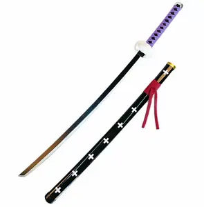 Japan Anime Cosplay Requisiten Handarbeit Holzmodell Großhandel Waffe Bambus Real Katana Spielzeug Schwert Holzschwert 104 Cm